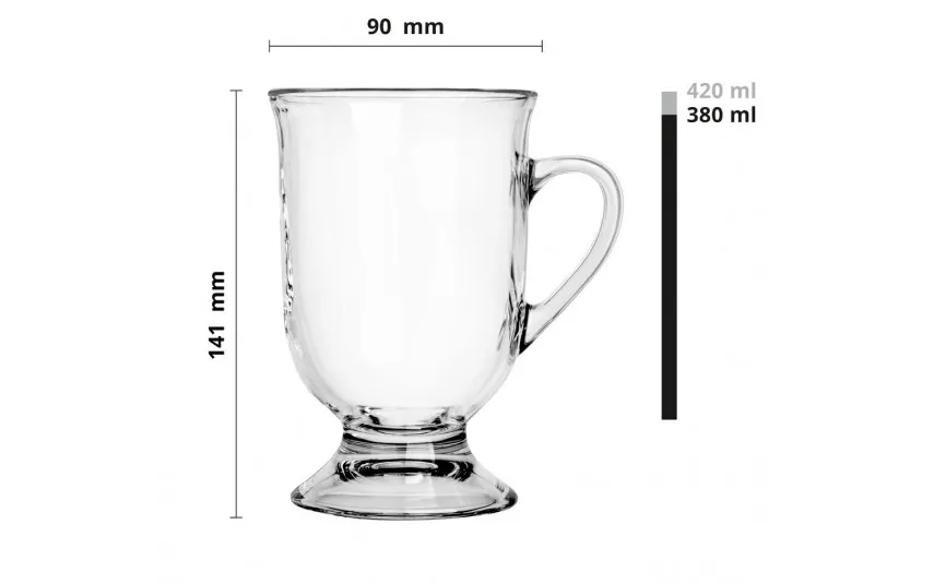 Glasmark Kubek szklany Elton 380 ml New