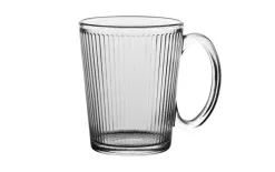 MPLCo Kubek szklany z uchem 300 ml ryflowany Best