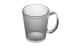 MPLCo Kubek szklany z uchem 300 ml ryflowany Best