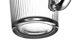 MPLCo Kubek szklany z uchem 300 ml ryflowany Best