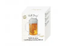 Vialli Design Kufel do piwa z podwójną ścianką 500 ml Amo 1228 Fashion