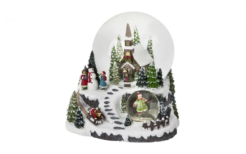 Art-Pol Kula szklana z pozytywką 16 cm Domek 139785 Online