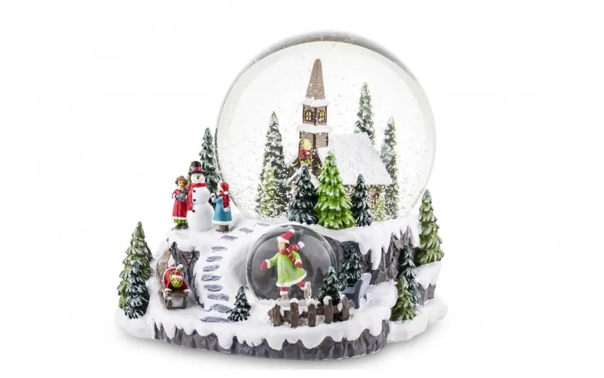 Art-Pol Kula szklana z pozytywką 16 cm Domek 139785 Online