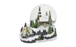 Art-Pol Kula szklana z pozytywką 16 cm Domek 139785 Online