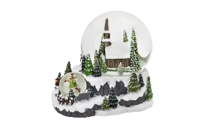 Art-Pol Kula szklana z pozytywką 16 cm Domek 139785 Online
