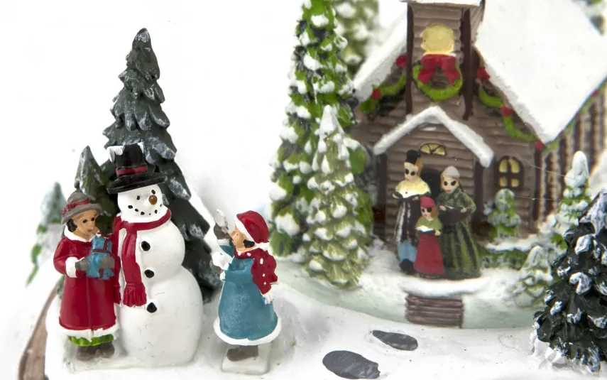 Art-Pol Kula szklana z pozytywką 16 cm Domek 139785 Online