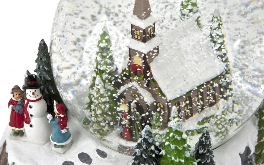 Art-Pol Kula szklana z pozytywką 16 cm Domek 139785 Online