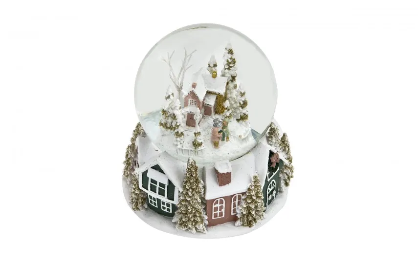 Art-Pol Kula szklana z pozytywką 16 cm Różowy Domek 165340 Clearance