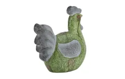 Dekor Pap Kura zielono-szara 27x14x28 cm Discount