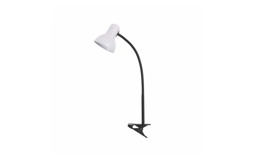 Nilsen Lampa biurkowa E27 Nika Clips Biała/Czarna Online