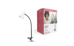 Nilsen Lampa biurkowa E27 Nika Clips Biała/Czarna Online