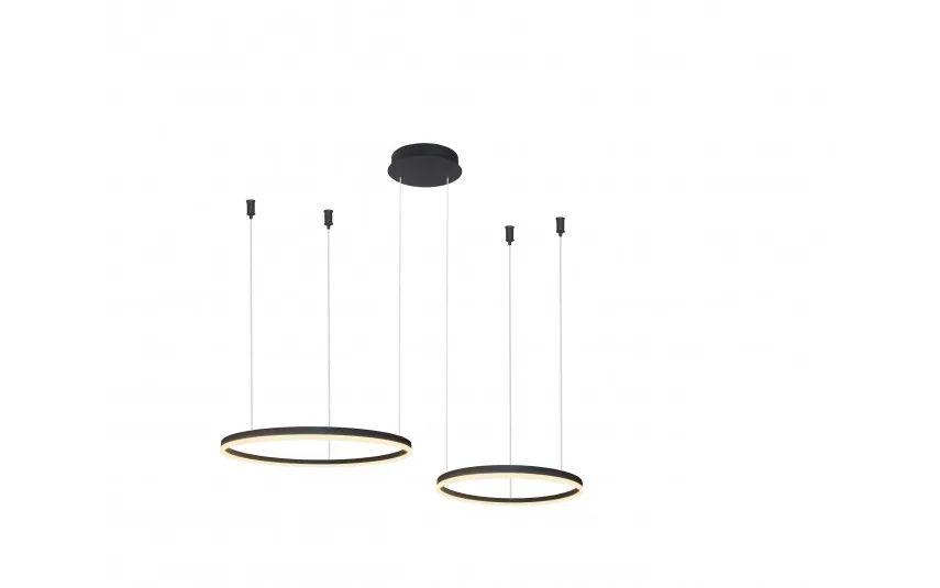 Azzardo Lampa HALO PENDANT 80+60 CCT BK + REMOTE CONTROL Sale