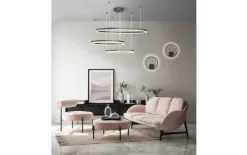 Azzardo Lampa HALO PENDANT 100+80+60 CCT BK + REMOTE CONTROL Outlet