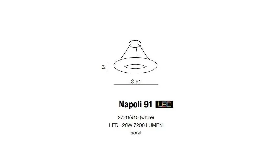 Azzardo Lampa Napoli 2720/910-WH Sale