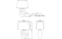 Delighting Lampa stołowa RLI Taba E14 R50511079 Online