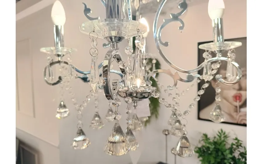 Witek Home Lampa sufitowa kryształowa Ampiro 4xE14 Outlet