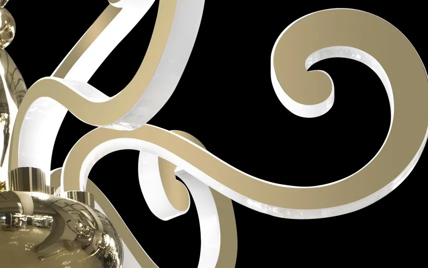 Witek Home Lampa Wisząca Horn Gold MD8617-6+3 Hot