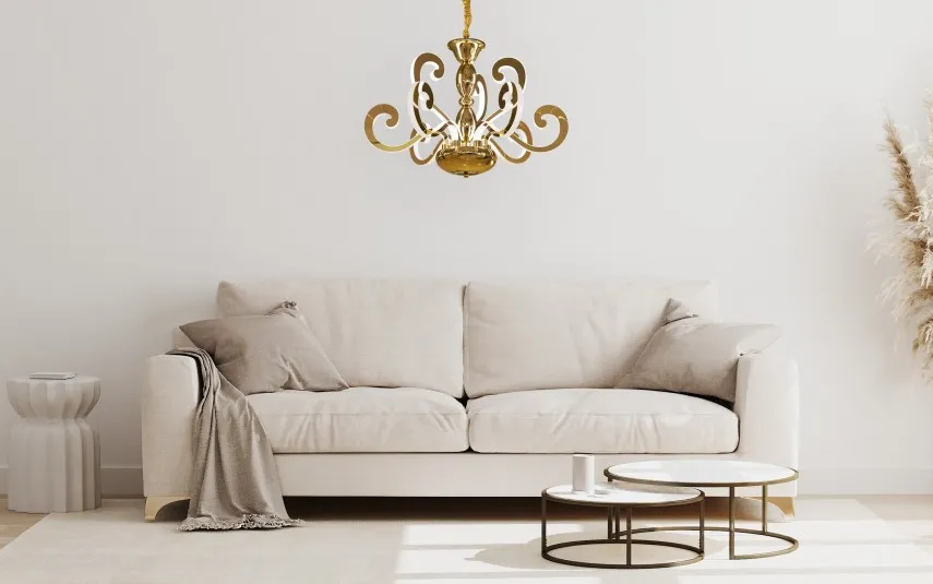 Witek Home Lampa Wisząca Horn Gold MD8617-6+3 Hot