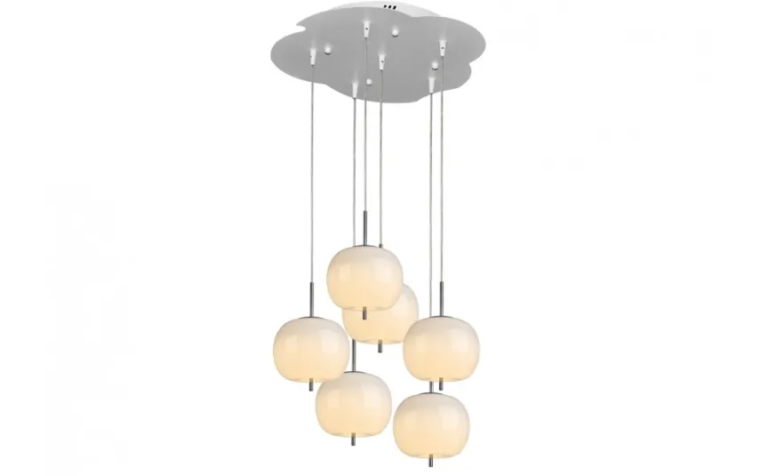 Witek Home Lampa wisząca Jabłko MD5069-6CR srebrna Sale