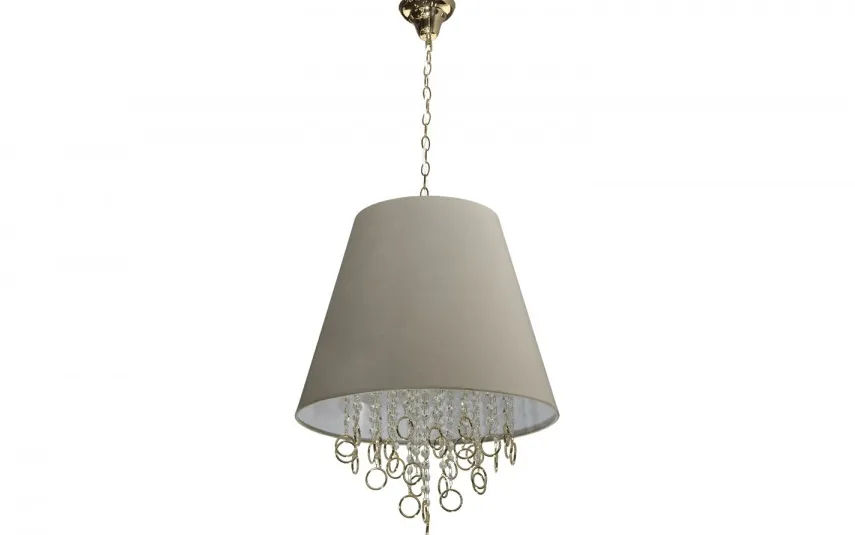 Witek Home Lampa wisząca kryształowa Golden Ring 5050/1P-3 New