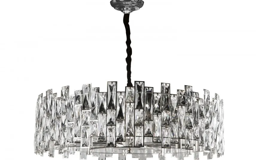 Witek Home Lampa wisząca kryształowa Jewel Chrome 60215/10 Outlet