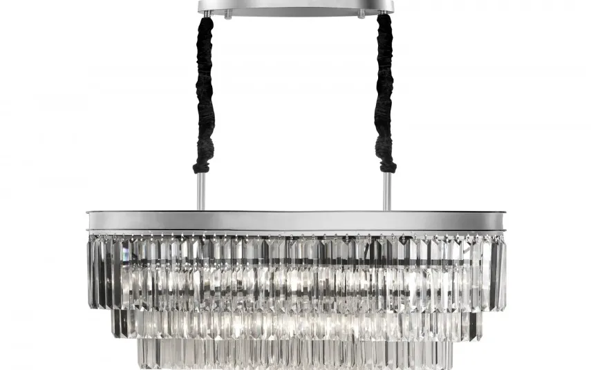 Witek Home Lampa wisząca kryształowa Monk Chrome 33291/9 Hot