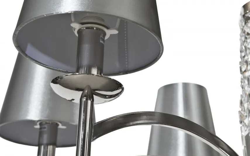 Witek Home Lampa wisząca kryształowa Silver Glam 5054/8 Best