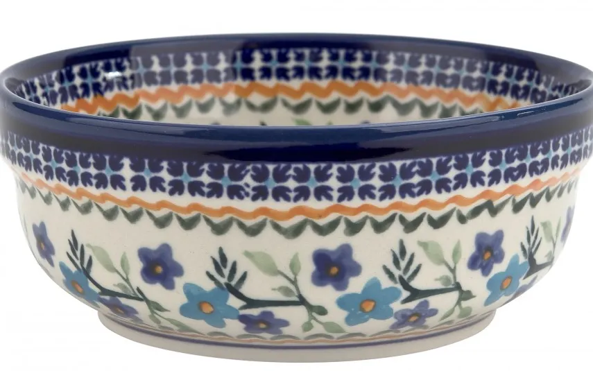 Boleslawiec Miska 600 ml Magnolia mała Bolesławiec dek. 1154A Sale