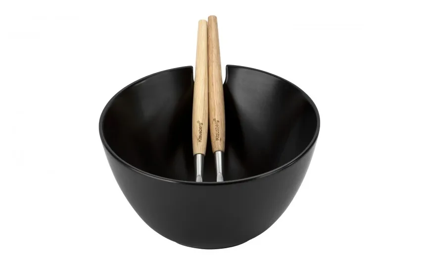 Klausberg Miska ceramiczna z łyżkami w zestawie Fashion