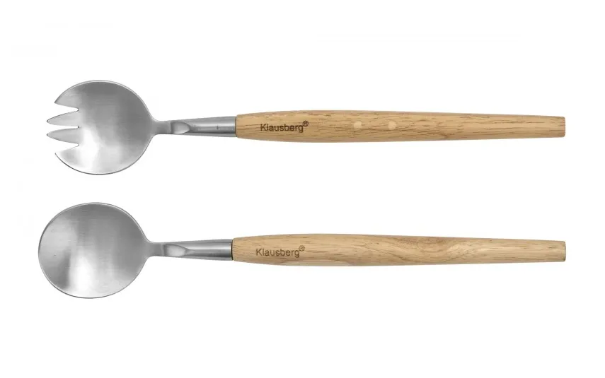 Klausberg Miska ceramiczna z łyżkami w zestawie biała Hot