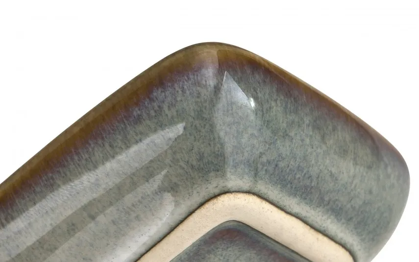 MPLCo Miska prostokątna ceramiczna 8 cm Ombres Turquoise Discount