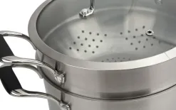 Witek Home Multigarnek 3 elementowy ze szklaną pokrywą 24 cm New