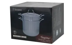 Witek Home Multigarnek 3 elementowy ze szklaną pokrywą 24 cm New