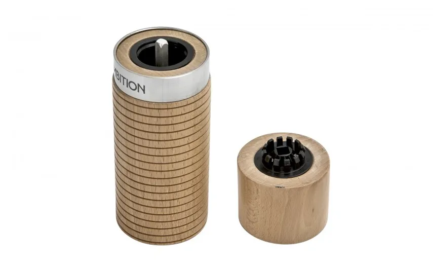 Ambition Młynek do pieprzu i soli Ring Pro ryflowany jasne drewno 236611 Fashion