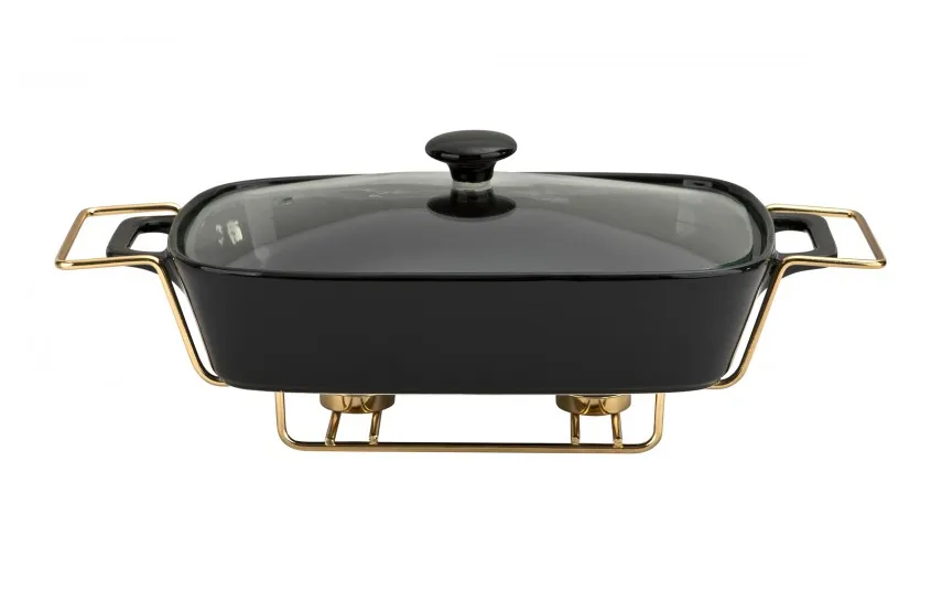 Mondex Naczynie z podgrzewaczem 2,1 L Modern Kitchen Cookini czarne Hot
