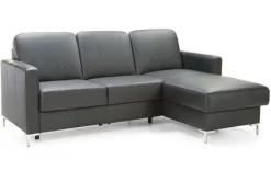 Etap Sofa Narożnik Basic z funkcją spania Naturelle B-01 Black Hot