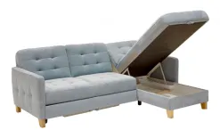 Gala Collezione Narożnik Elio z funkcją spania i pojemnikiem na pościel Discount