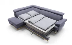 Sweet sit Narożnik Memo z funkcją spania i pojemnikiem na pościel Massimo 414 Outlet