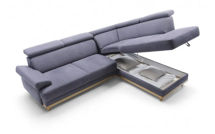Sweet sit Narożnik Memo z funkcją spania i pojemnikiem na pościel Massimo 414 Outlet