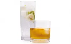 Rubikap Nietłukąca szklanka do whisky 250 ml z poliwęglanu New