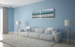 Witek Home Obraz na płótnie 50x150 cm Błękitne drzewa Discount