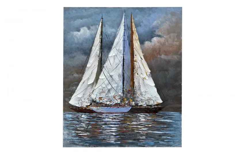 Witek Home Obraz na płótnie 100x120 cm Jachty na morzu Outlet