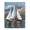 Witek Home Obraz na płótnie 80x100 cm Jachty na morzu Small Fashion