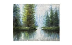 Witek Home Obraz na płótnie 100x120 cm Las na wodzie Fashion
