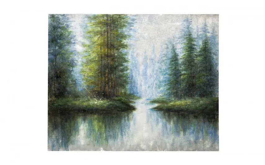 Witek Home Obraz na płótnie 100x120 cm Las na wodzie Fashion