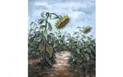 Witek Home Obraz na płótnie 100x120cm Słoneczniki Fashion