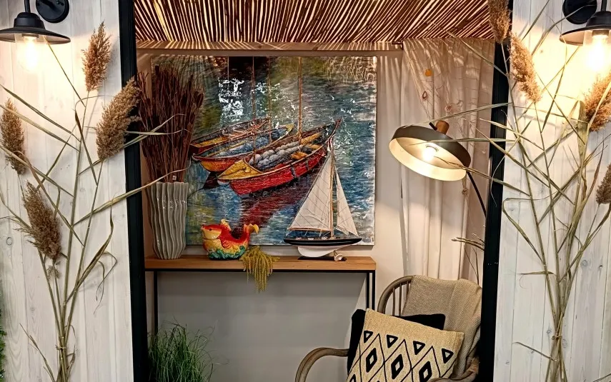Witek Home Obraz na płótnie 100x120cm Trzy łódki New