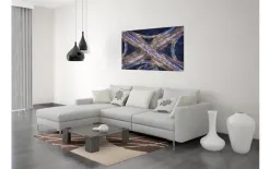 Witek Home Obraz szklany 120x80 Węzeł drogowy nocą Clearance