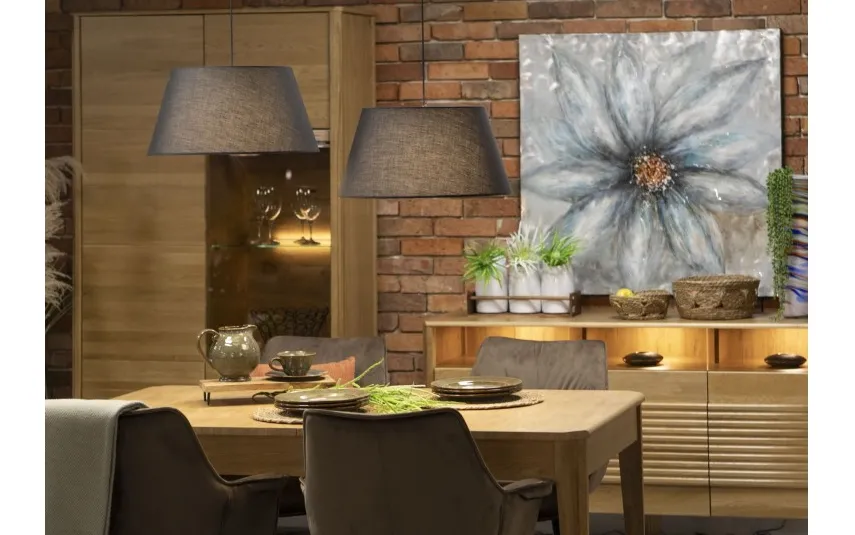 Witek Home Obraz 100x100 cm Niebieski Kwiat Hot