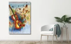 Witek Home Obraz 100x150 cm Violin's Butterflies Online